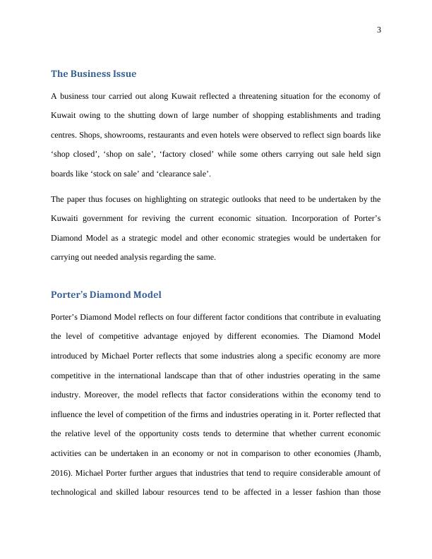 Strategic Analysis of Kuwait's Economy using Porter's Diamond Model_3