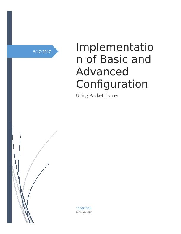 Implementation of Basic and Advanced Configuration_1