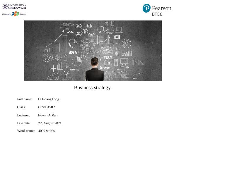 unit 32 business strategy assignment