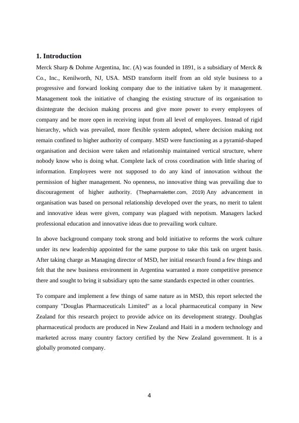 Merck Sharp & Dohme Argentina, Inc. (A) Case Study Report_4