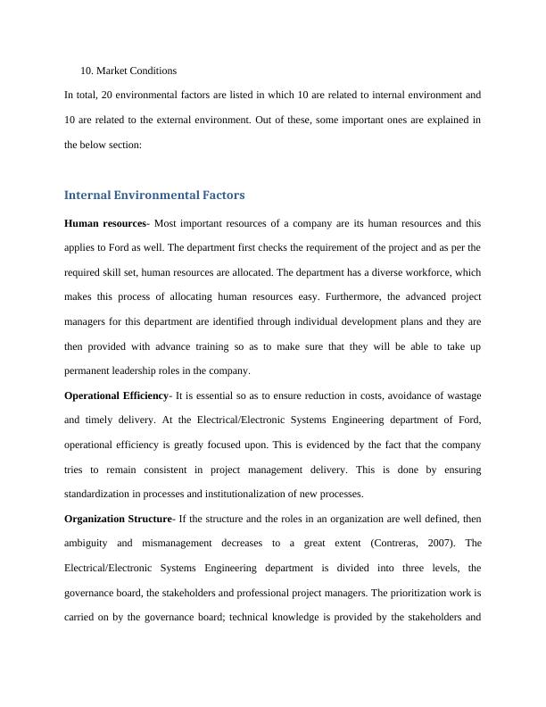 Analysis of Enterprise Environmental Factors for Ford Motors Co._3