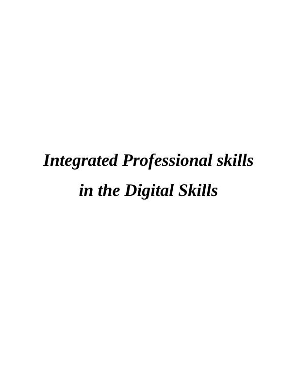 Integrated Professional skills in the Digital Skills_1