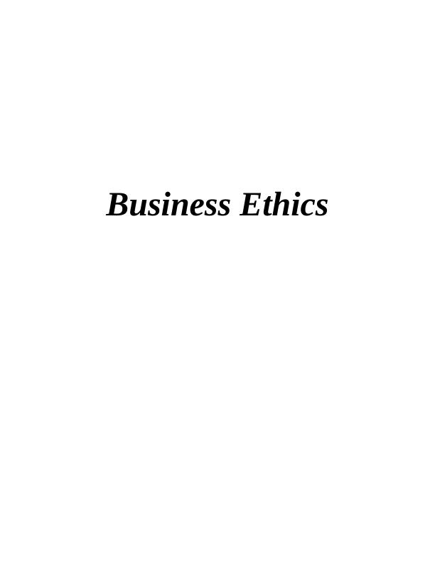 Business Ethics: Maintaining Ethical Standards in TESCO_1