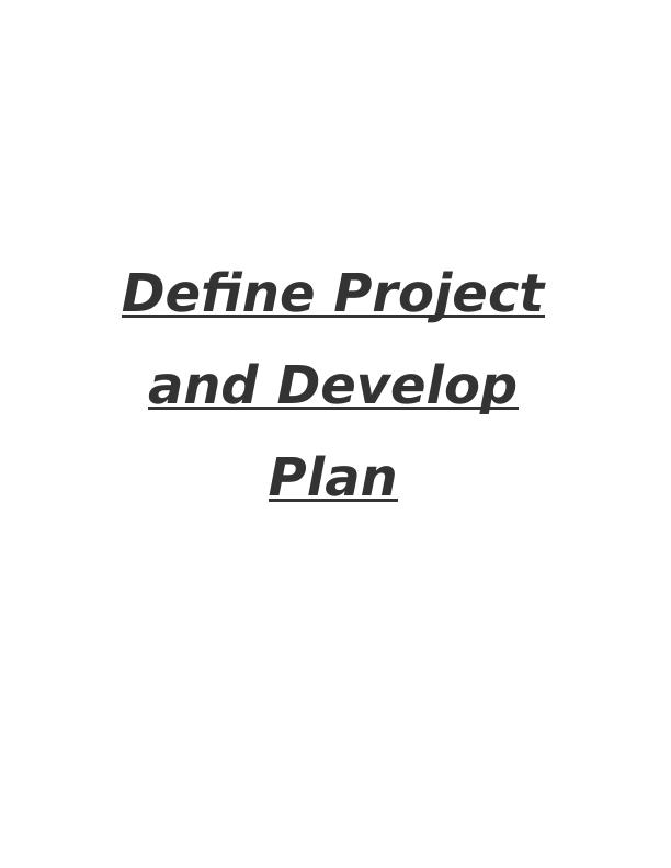 Project Plan Development – Assignment_1