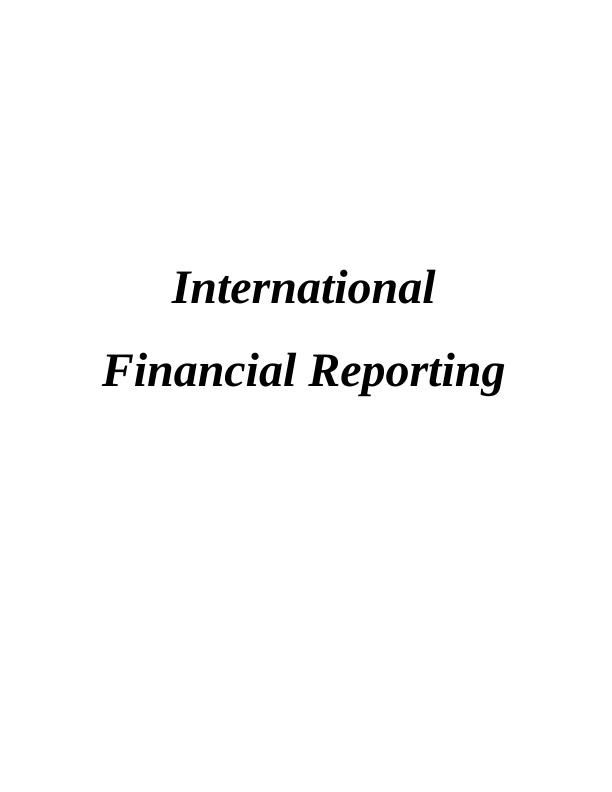 International Financial Reporting Assignment (Doc)_1