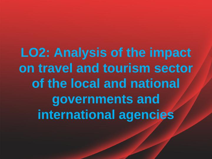 Analysis of the Impact on Travel and Tourism Sector_1