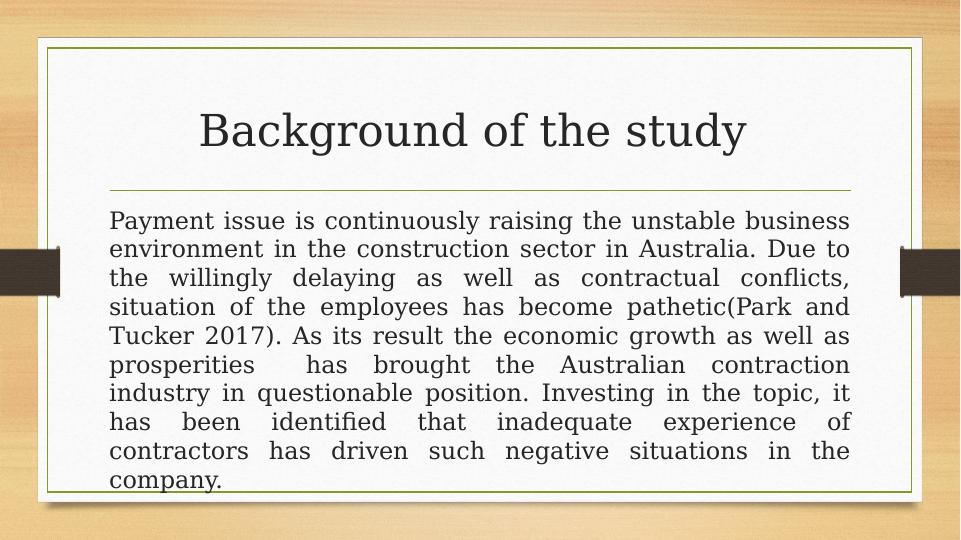 Impact of Payment Problems in Construction Projects in Australia_3