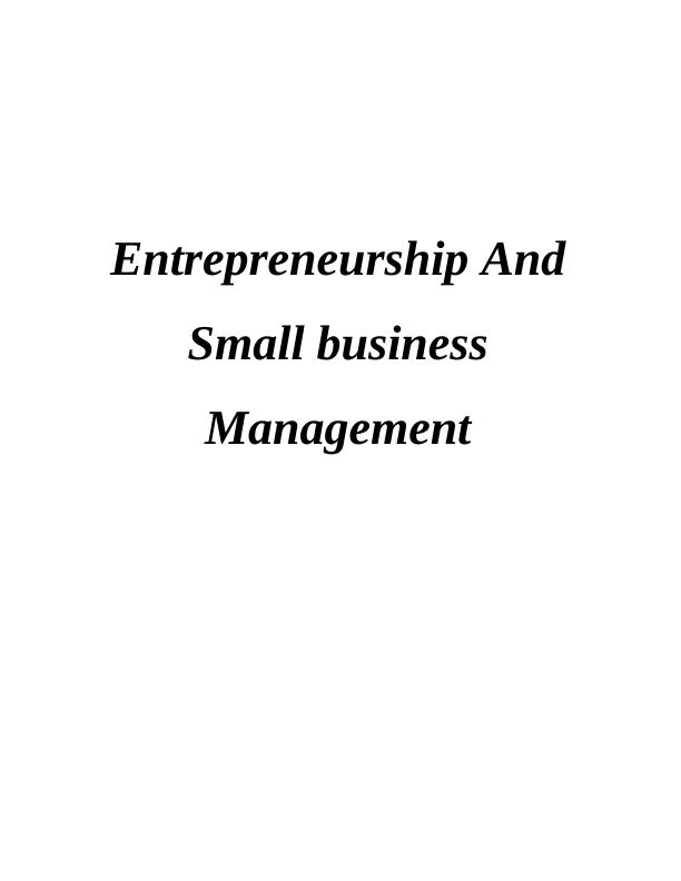 (Doc) Similarities And Differences Between Entrepreneurial Ventures_1