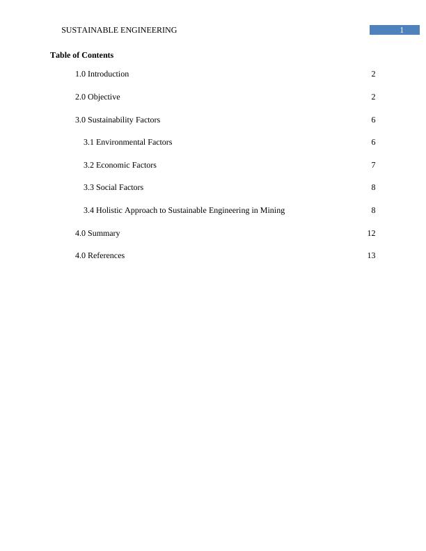 Sustainability Factors 63.1 Environmental Factors 63.2 Sustainable Engineering in Mining_2