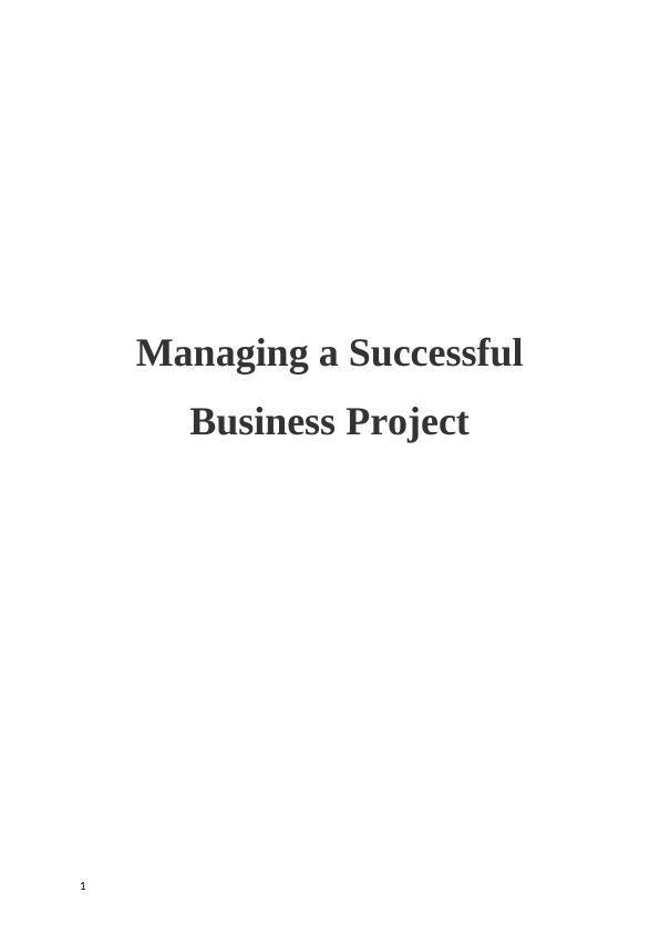 Managing a Successful Business Project Assignment | Qatar Airways_1