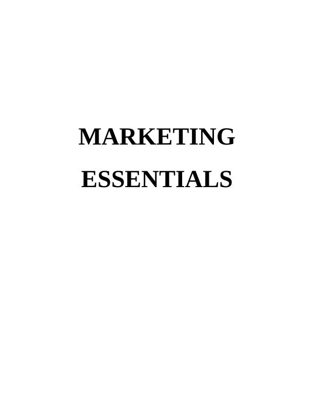 Marketing Essentials Assignment | Coca cola company_1
