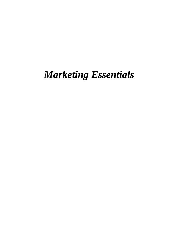 Marketing Essentials: Strategies, Analysis, and Planning_1