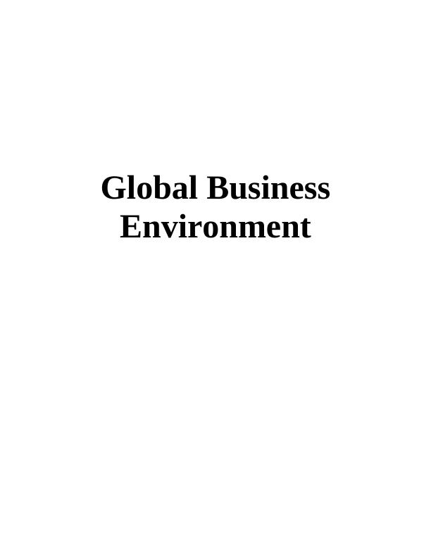 global-business-environment