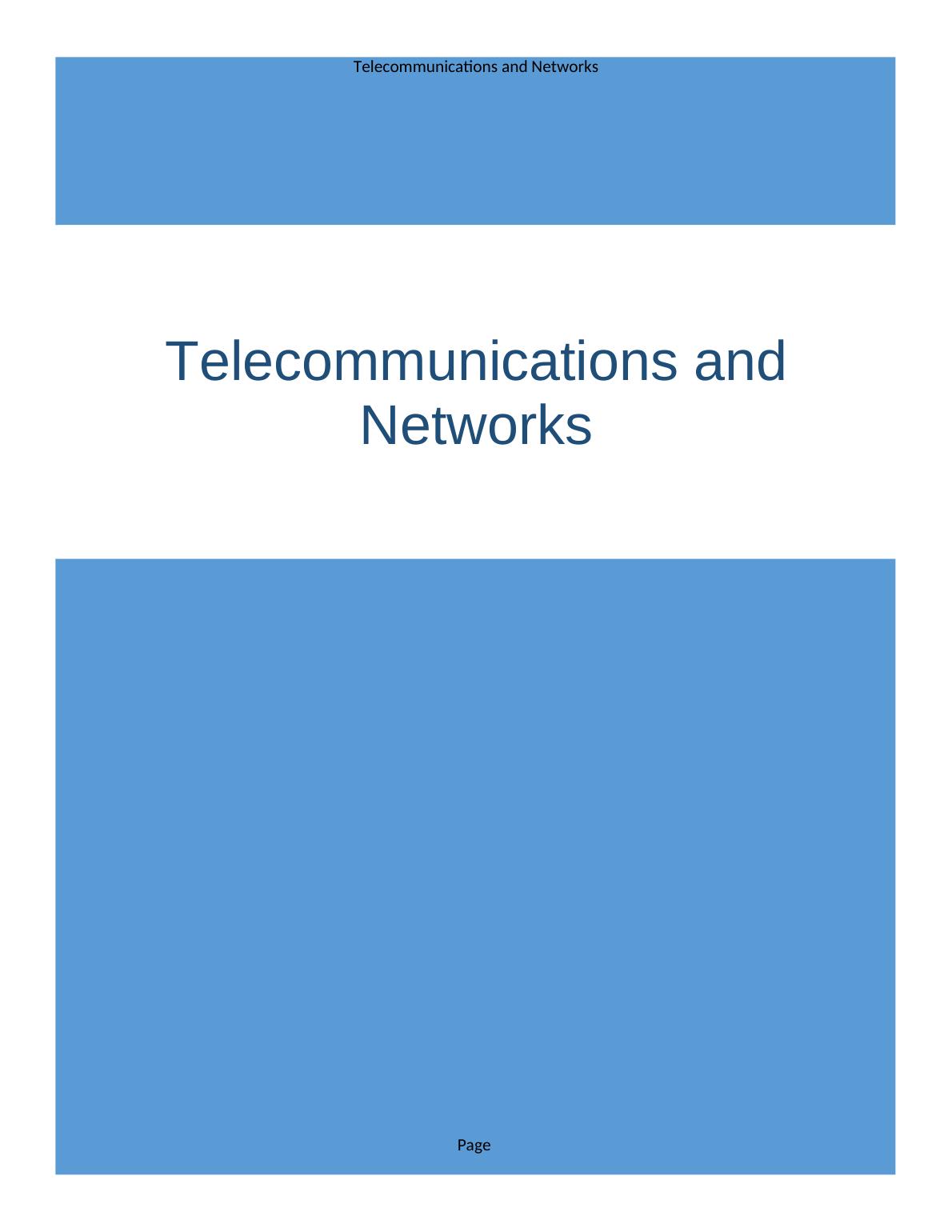 ICT120 Telecommunications and Networks_1