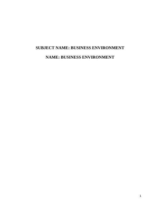 Behaviour of organisations in market environments_1