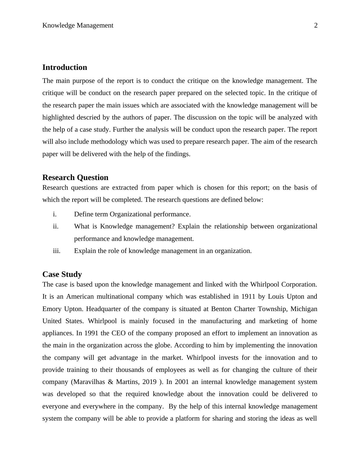 write essay on knowledge management