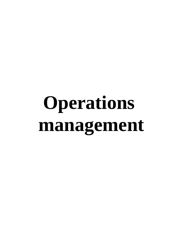 Operations Management Assignment Pdf_1