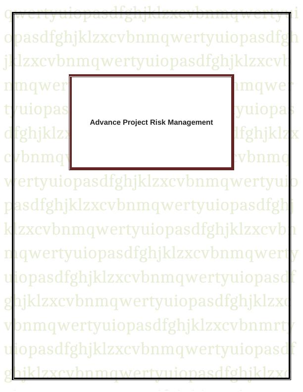 Advance Project Risk Management - Doc_1