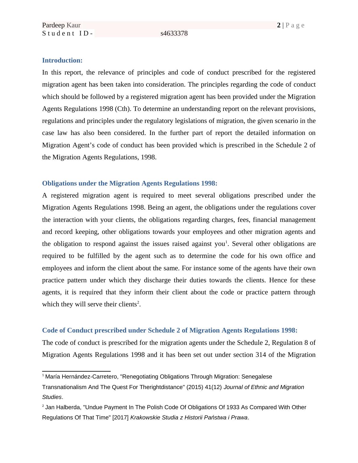 migration law assignment