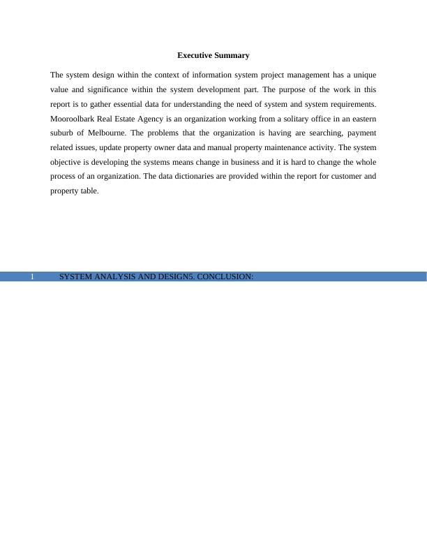 Report on System Analysis and Design_2