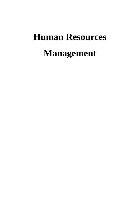 Effectiveness of Human Resources Management_1