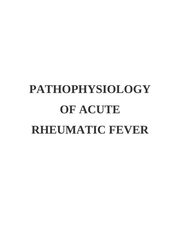 Pathophysiology of Acute Rheumatic Fever_1