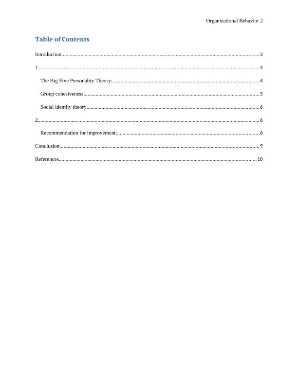 Report on Organization Behavior Case Study_2