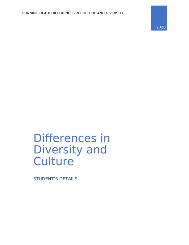Differences in Culture and Diversity_1