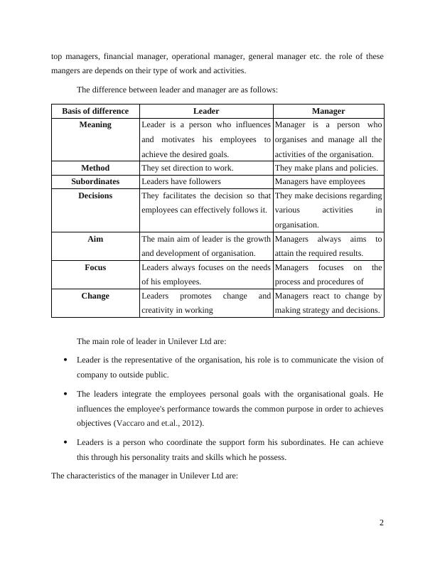 unilever operations management assignment