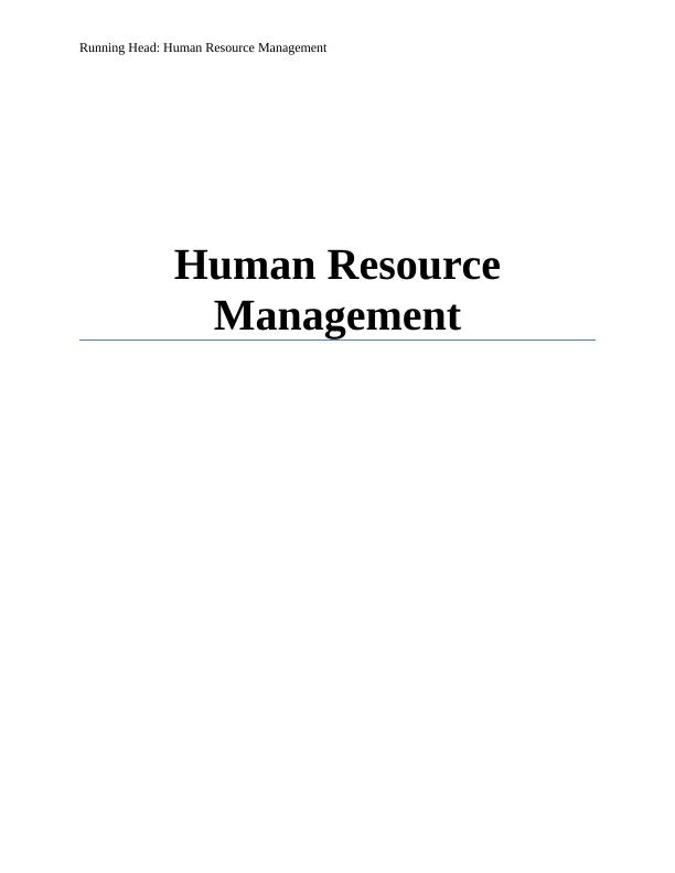 Human Resource Management Assignment | Interview Skills_1