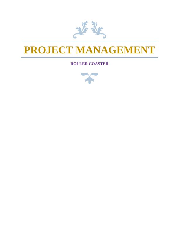 Project Management Constraint Assignment_1
