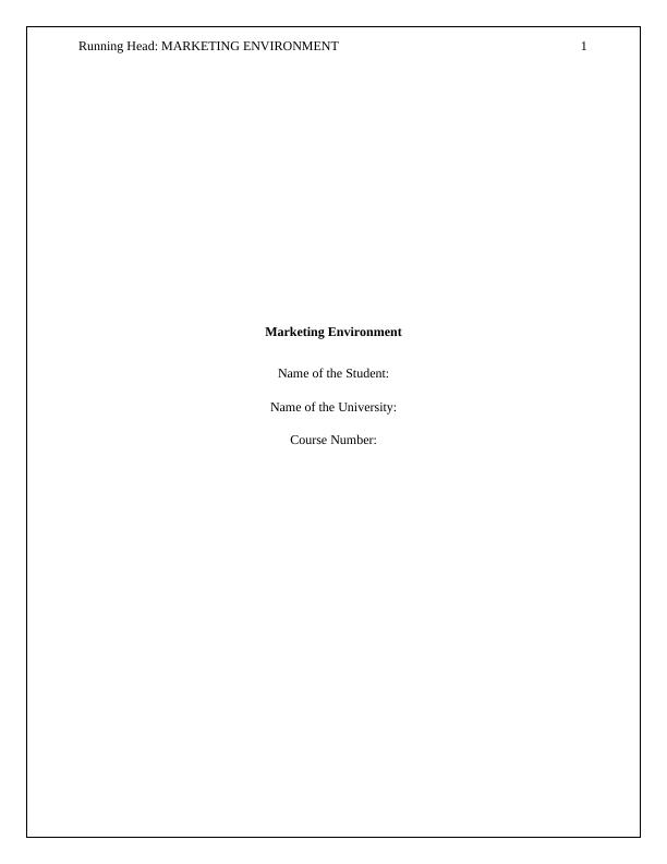 (Solved)Marketing Environment - PDF_1