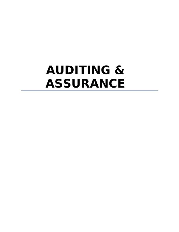 ACC707 - Auditing, Assurance & Services | ABC leaning_1