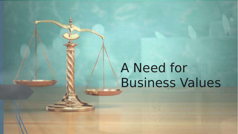 A Need for Business Values_1