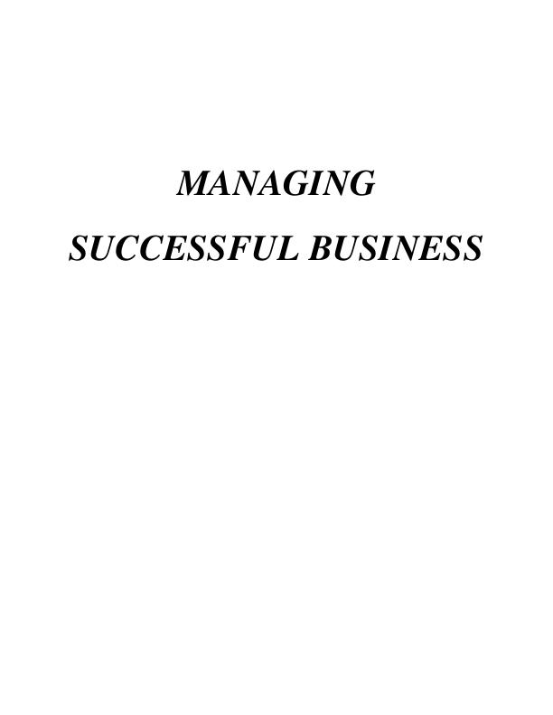 MANAGING SUCCESSFUL BUSINESS INTRODUCTION_1
