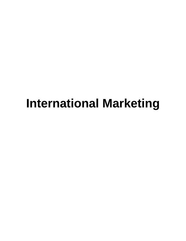 International Marketing of Dassault | Report_1