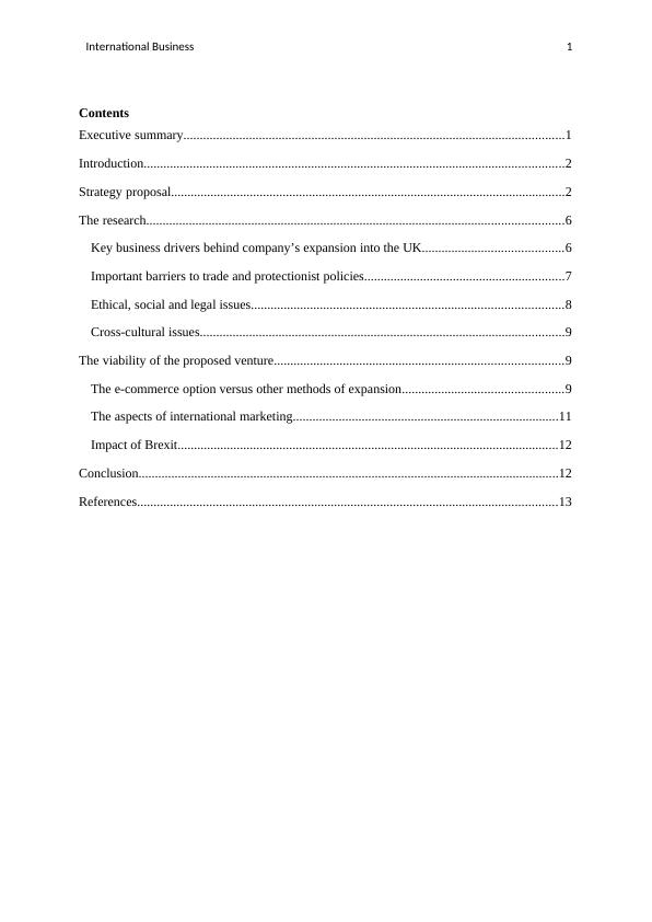 (PDF) International Business strategy assignment_2