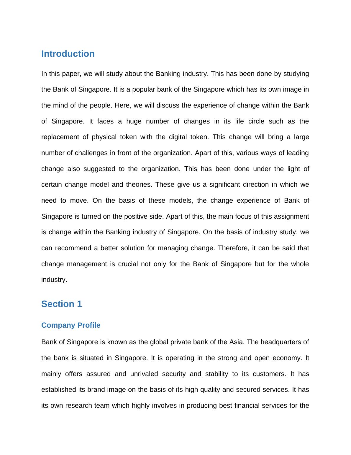 Paper on Banking Industry: Bank of Singapore_3