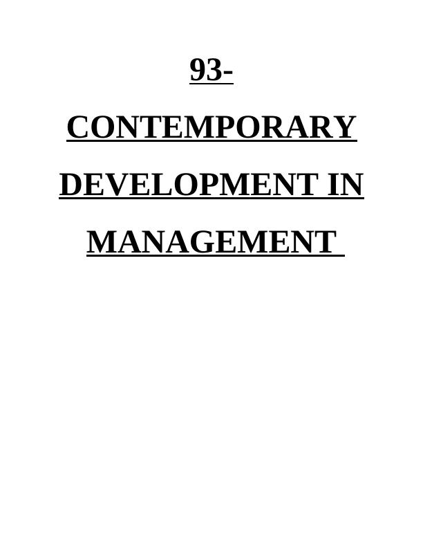 Contemporary Development in Management: Influence of Technological Changes on abagri Organization_1