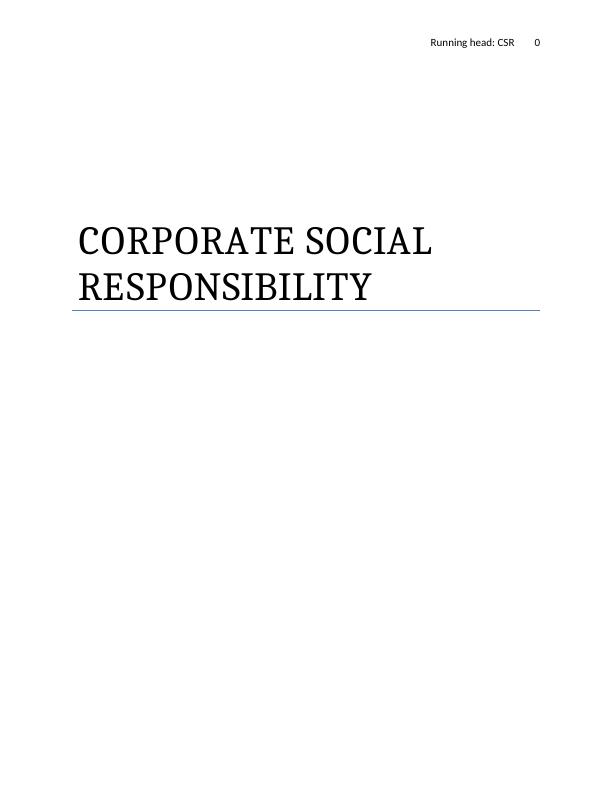 The Pyramid Model of CSR | Assignment_1