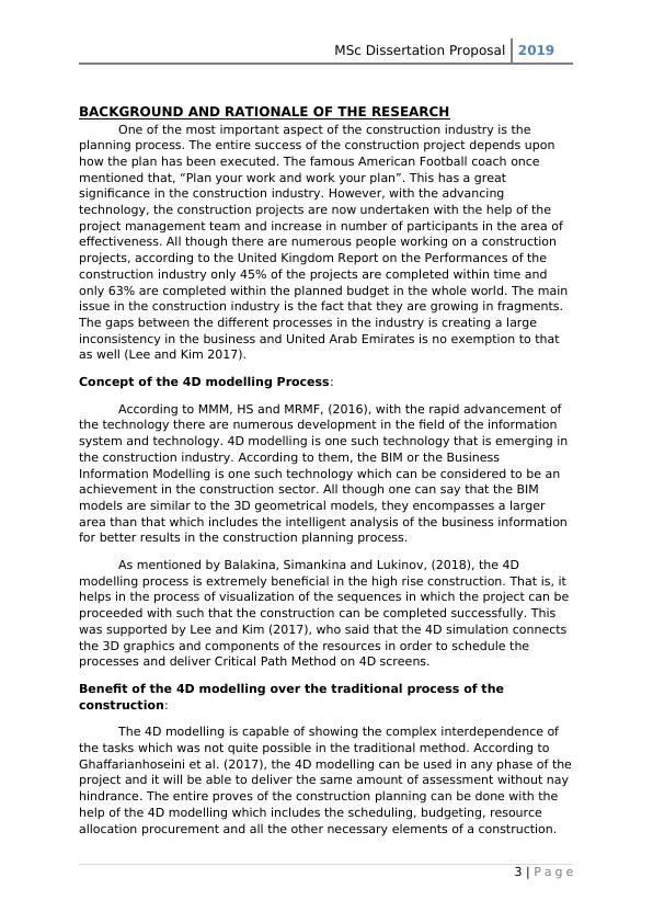 msc dissertation layout