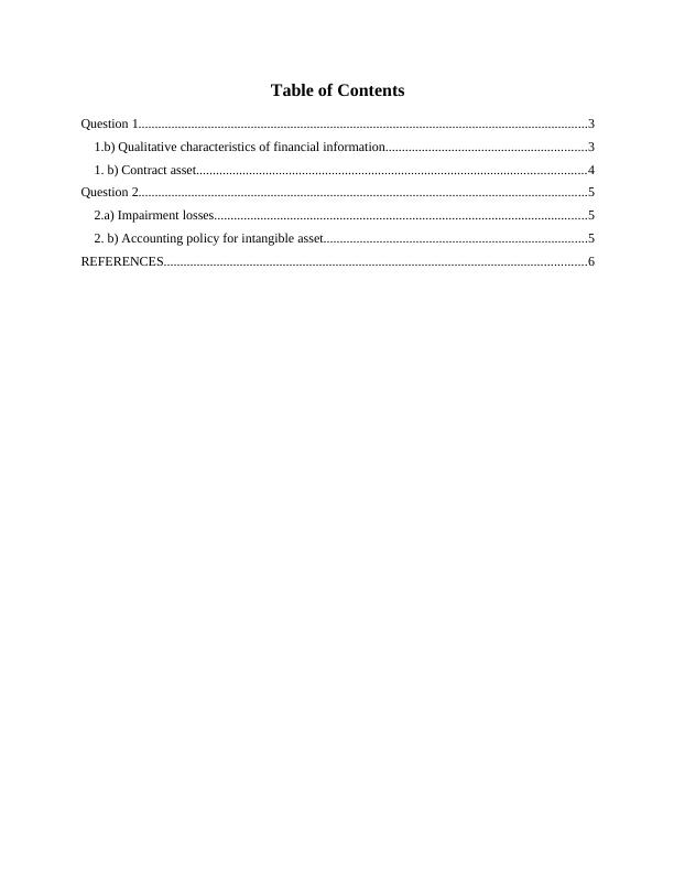 Qualitative Characteristics of Financial Information - Desklib