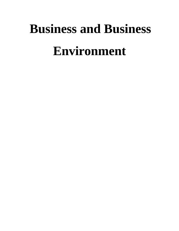 Business and Business Environment of Nestle_1