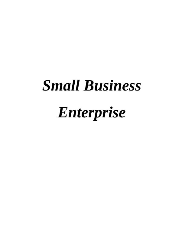 Small Business Enterprise Report : Led Bury Company_1