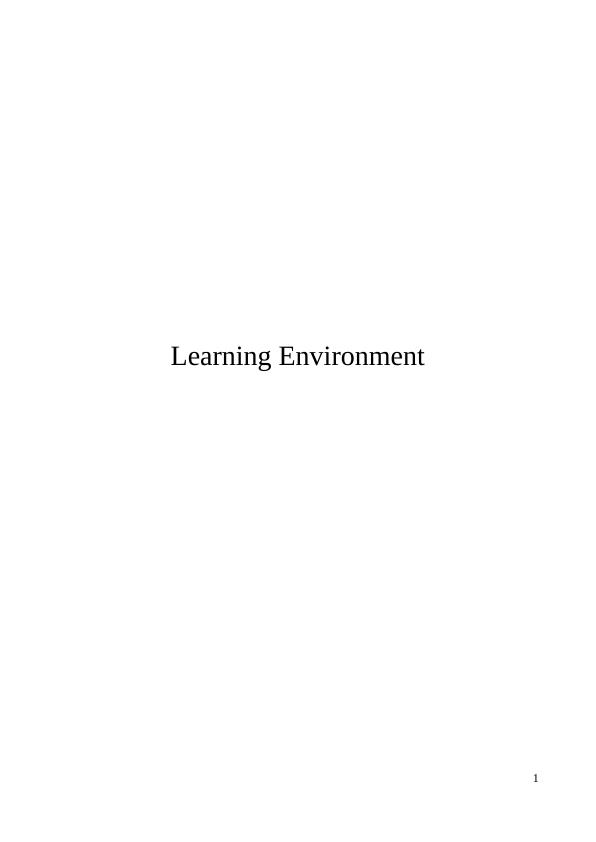 Learning Environment for The Children_1