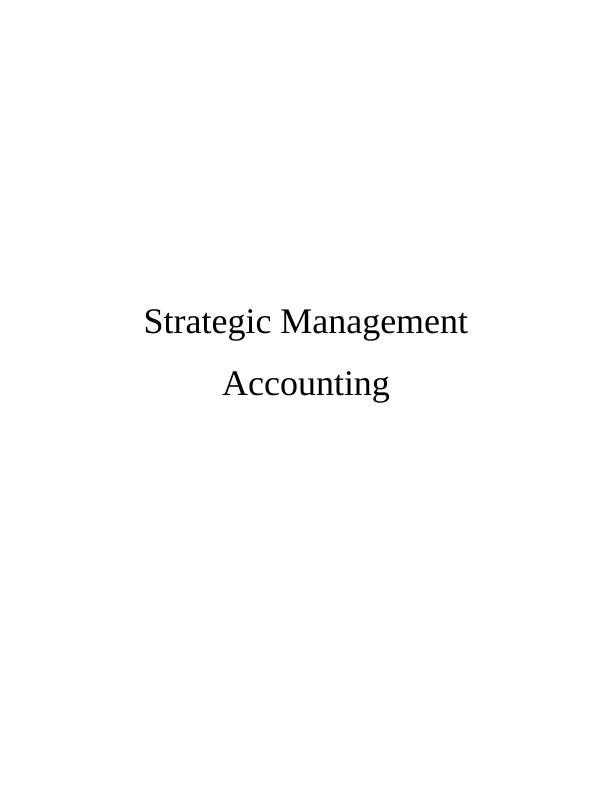 Strategic Management Accounting :  Apple_1