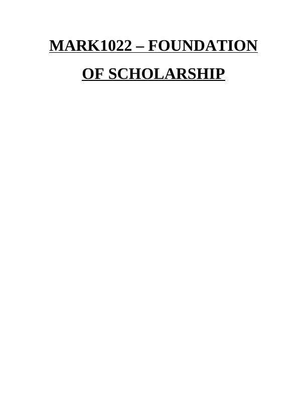 MARK1022 Foundation of Scholarship_1