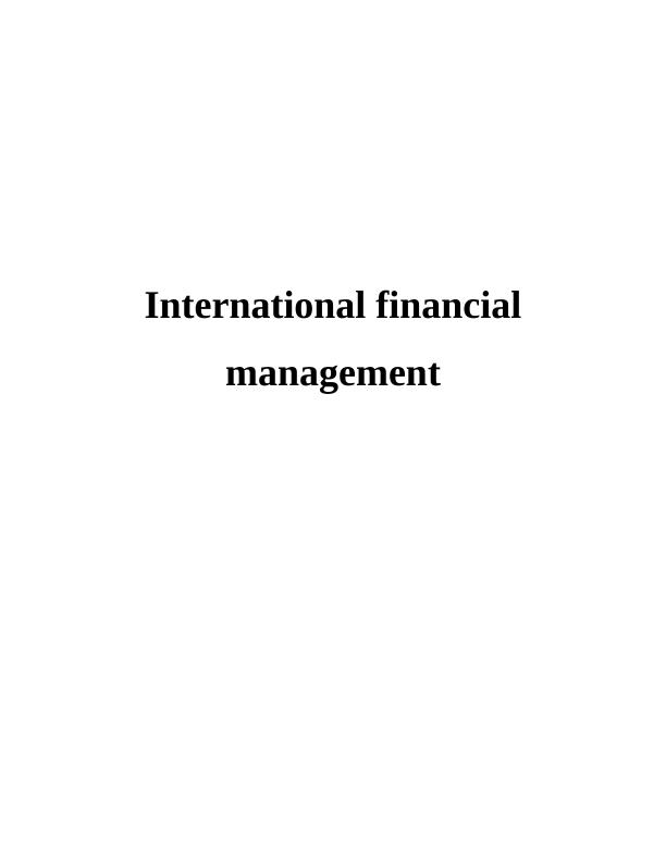 Mergers and Acquisitions | International Financial Management_1