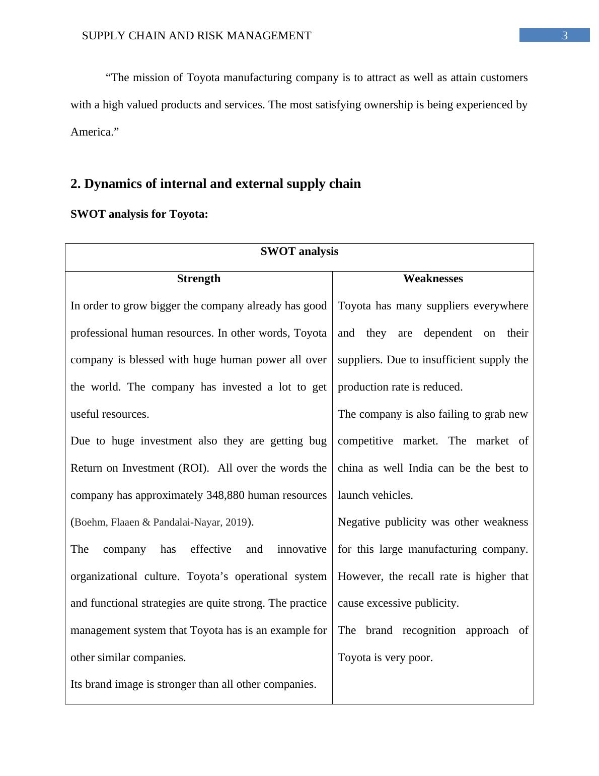 Supply Chain and Risk Management Summary 2022