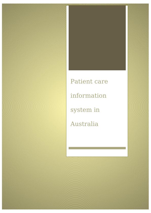 Patient Care Information System in Australia_1